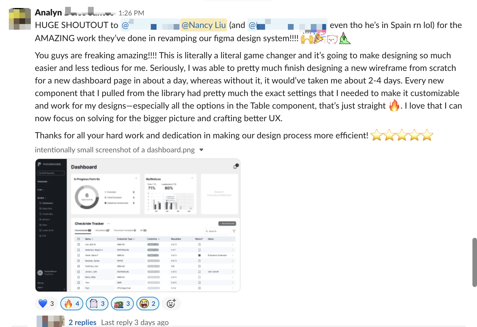 Team feedback about the impact of Nimbus