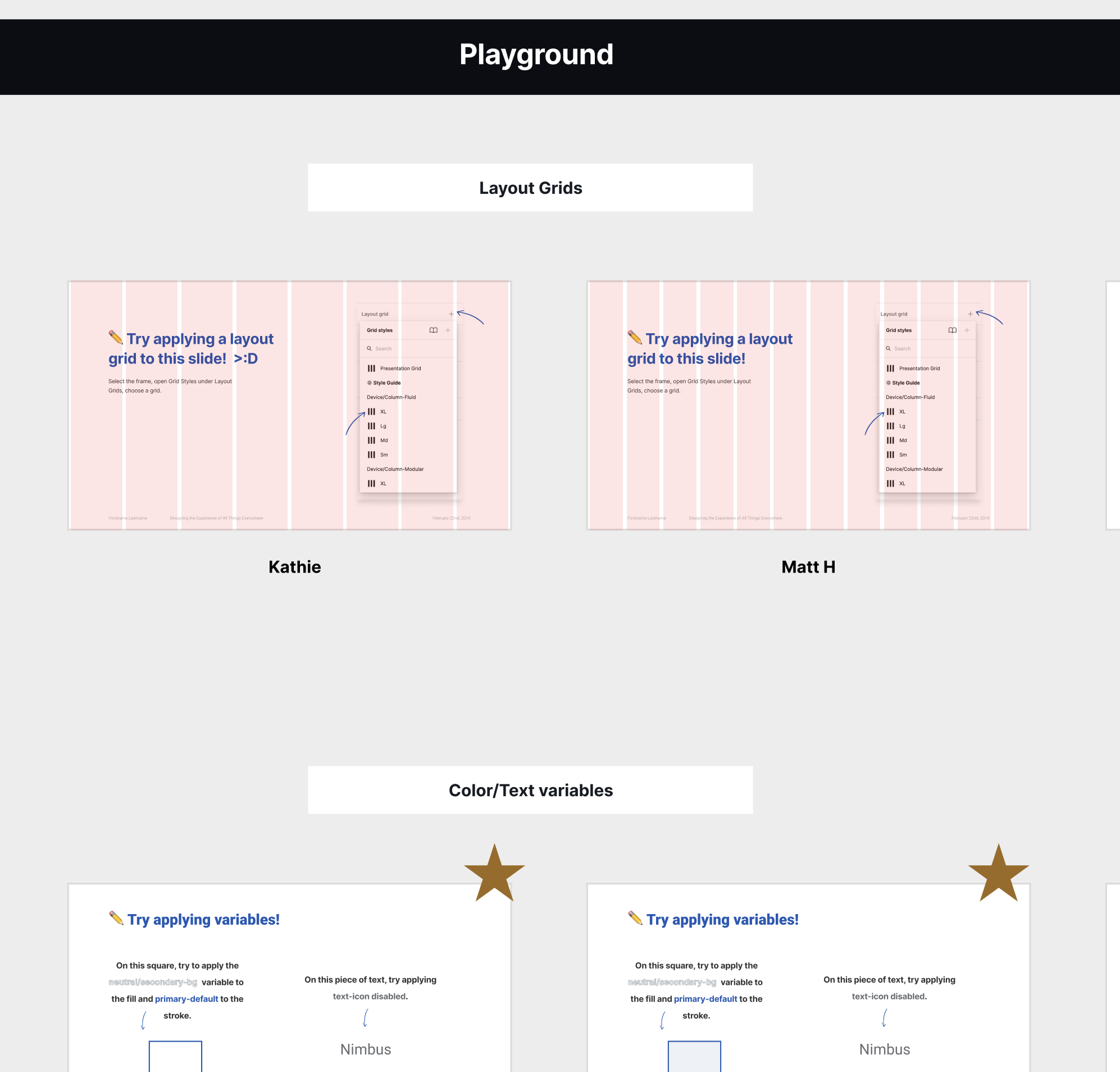 Nimbus interactive Figma onboarding workshop